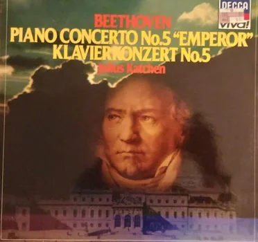 LP - Beethoven piano concerto no.5 Emperor, Julius Katchen - 0