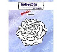 Stempel indigoblue Rose