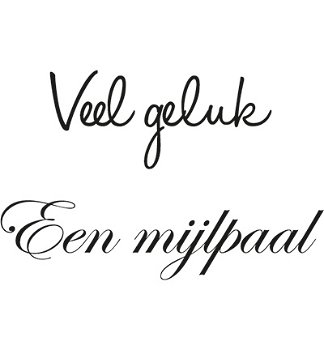 Stempel marianne Design Veel Geluk/Mijlpaal - 0