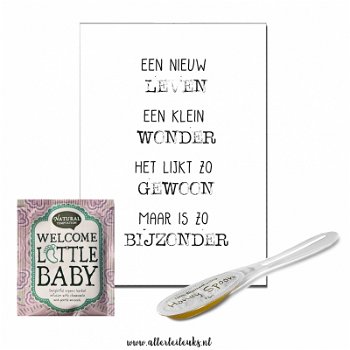 Tea for one cadeauset thee en kaart gefeliciteerd - 1