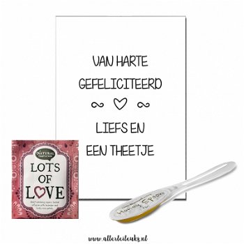 Tea for one cadeauset thee en kaart gefeliciteerd - 2