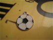 Charm Voetbal zilver + emaille - 0 - Thumbnail