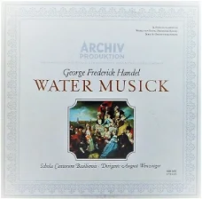 LP Händel - Water Musick - Schola Cantorum, August Wenzinger
