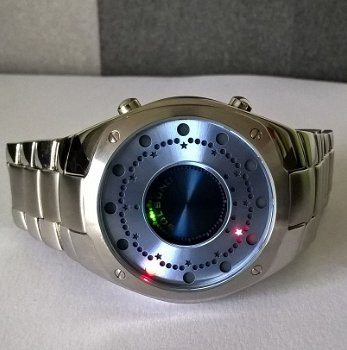 Vintage Retro Zeon Tech Solsuno LED Binary watch/Horloge,Model: ZT0002SS FI Special Edition no.01365 - 0
