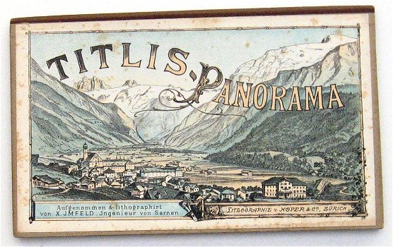 Titlis-Panorama 1879 Leporello Panorama Zwitserland Schweiz - 1