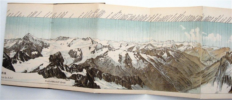 Titlis-Panorama 1879 Leporello Panorama Zwitserland Schweiz - 6