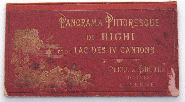 Righi et du Lac des IV Cantons [c1890] Leporello Zwitserland - 2