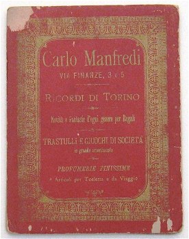 Ricordo di Torino [c1889] Turijn Leporello Carlo Manfredi - 1