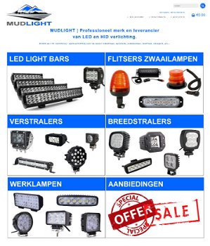 MUDLIGHT CREE 120 watt combobeam led lightbar / schijnwerper. - 1