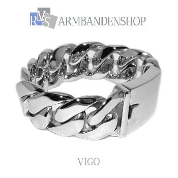 Div. rvs heren armband, dames armband, buddha to buddha style, brede armband - 6