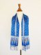 Blauwe batik zijden sjaal uit Bali - 0 - Thumbnail