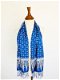 Blauwe batik zijden sjaal uit Bali - 1 - Thumbnail