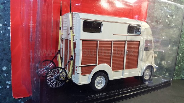 Citroen type H paarden transport 1:24 Atlas - 2