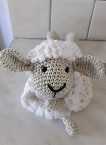 tut knuffel/doek schaap - Afbeelding 2