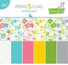 Lawn Fawn spring fling paper block