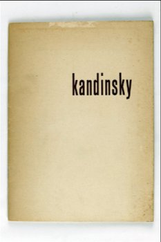 Kandinsky catalogus bij de tentoonstelling in het gemeente museum te 's-Gravenhage - 0