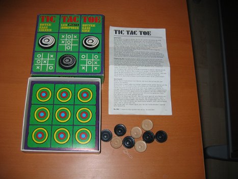 Vintage Tic Tac Toe Boter Kaas en Eieren Papita 890 - 0