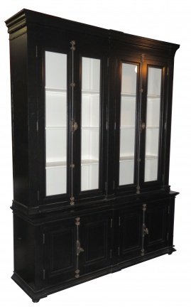 Zwarte buffetkast met espagnoletsluiting 190 x 240cm - nr. 1