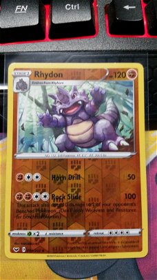 Rhydon  98/202 (reverse) Uncommon Sword & Shield