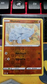 Rhyhorn 96/202 (reverse) Common Sword & Shield - 0