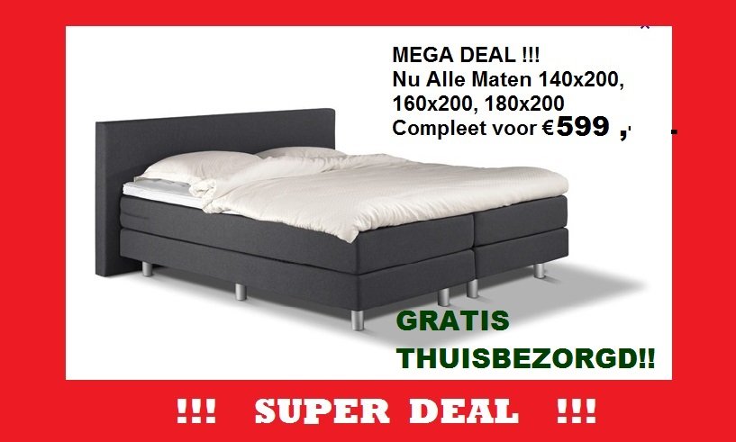 Boxspring Box100 Compleet boxspring NU alle €599,-