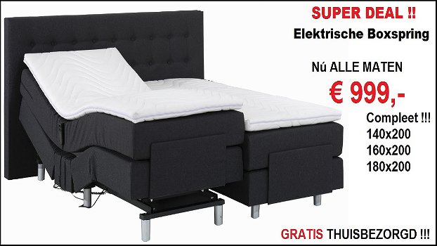 Elektrisch Boxspring SUPER AANBIEDING ! € 999,- - 0