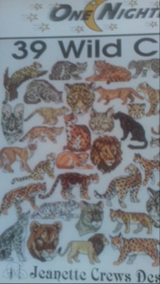 Origineel  borduurpatroon 39 wild cats