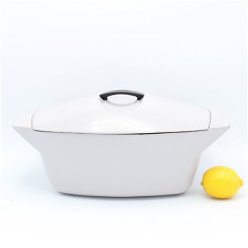 Le Creuset gietijzeren braadpan “Coquelle” by Raymond Loewy, lilagrijs - 0