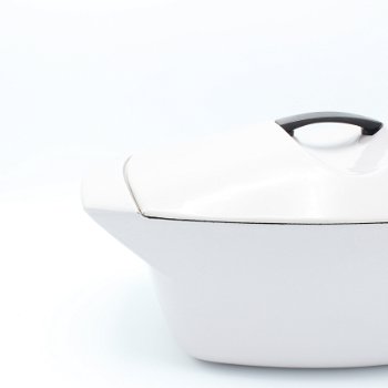 Le Creuset gietijzeren braadpan “Coquelle” by Raymond Loewy, lilagrijs - 1