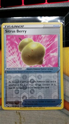 Sitrus Berry  182/202 (reverse) Sword & Shield