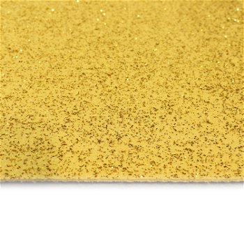 Gouden loper met glitters voor gala en huwelijk - 1