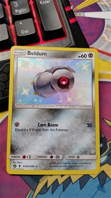  Beldum  SV30/SV94  Shiny Rare S & M Hidden Fates