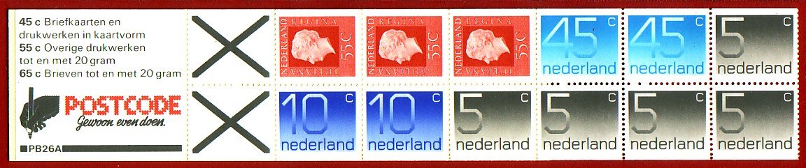 Postzegelboekje Nederland 26 A postfris - 0