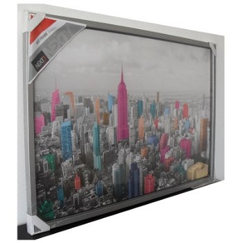 Art Frame - Manhattan - coloured skyline bij Stichting Superwens! - 1