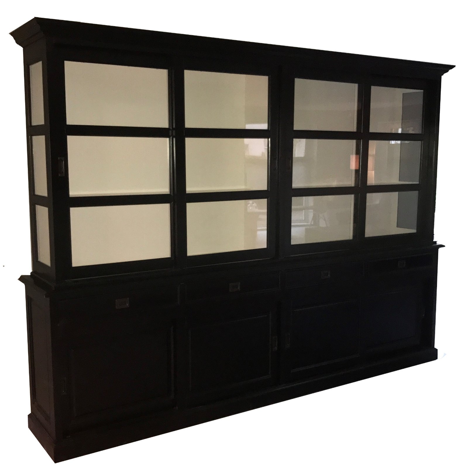 Buffetkast Woensdrecht zwart-wit 300 x 220cm soft close - nr. 1