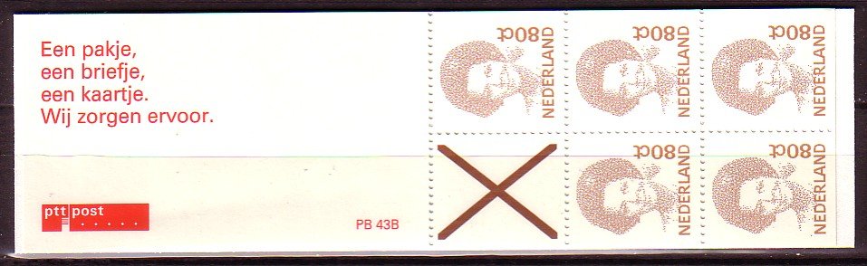 Postzegelboekje Nederland 43 B postfris - 0