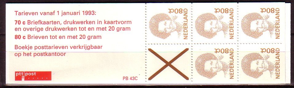 Postzegelboekje Nederland 43 C postfris - 0