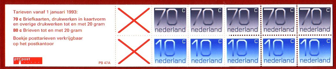 Postzegelboekje Nederland 47 A postfris - 0