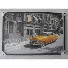 Art Frame - Yellow Cab and Sunshades bij Stichting Superwens!