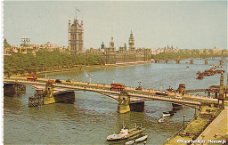 Engeland Lambeth Bridge and Houses of Parliament, London