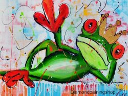 FULL diamond painting frog L