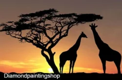 FULL diamond painting giraffe L