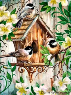 FULL diamond painting bird with house 2 L
