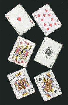 Partijtje van 54 geduld spelletjes in de vorm van kaarten