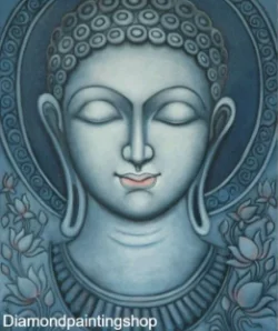 FULL diamond painting buddha blue XL