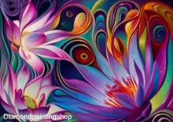 FULL diamond painting elegant flowers XL