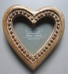 HOUTEN FOTO LIJSTJE - HART - VAN 5,99 NU 2,50