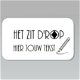 Stickers het zit d'rop met eigen tekst 57x32mm - 24 stuks - 0 - Thumbnail