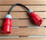 CEE 32A verloop stroom adapter 4-polig 400V - 0 - Thumbnail