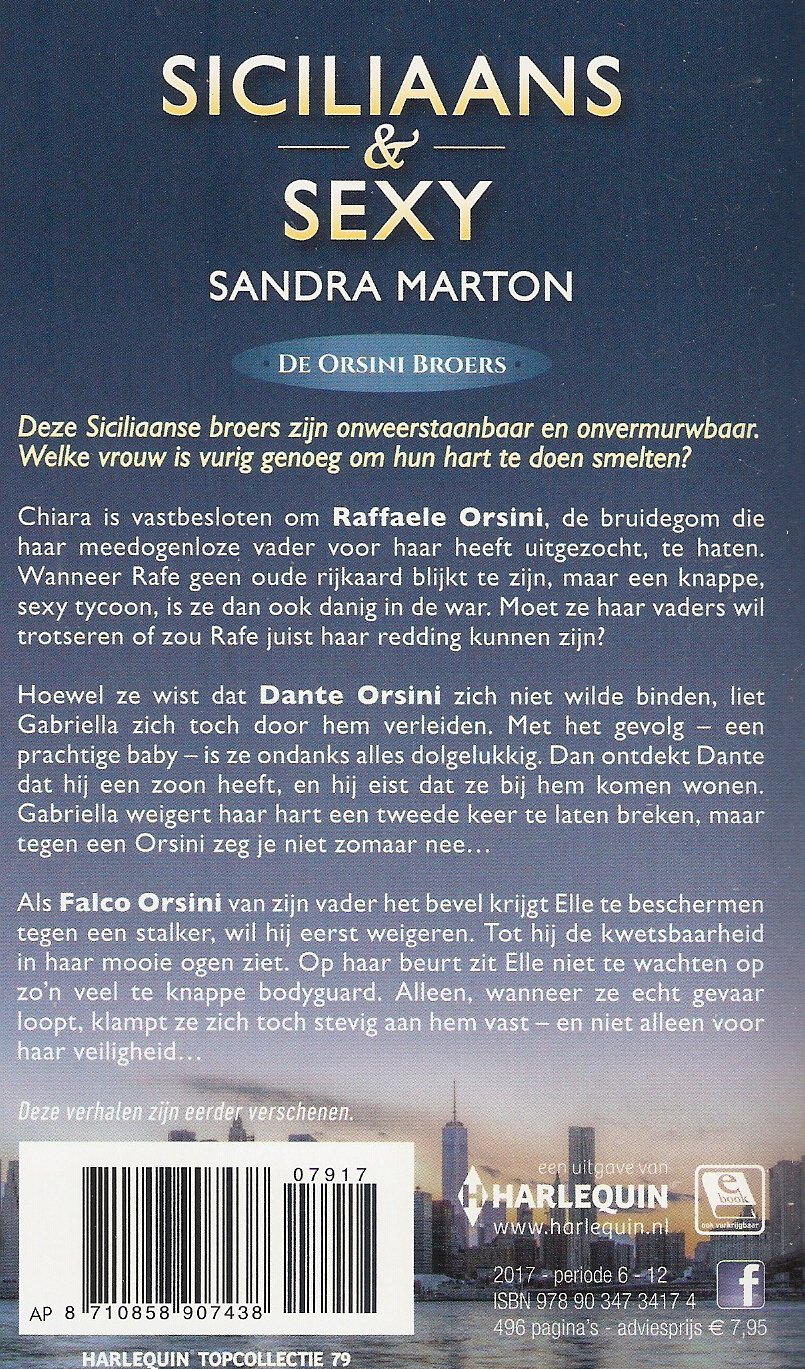 Harlequin Topcollectie Siciliaans & Sexy door Sandra Marton (3 boeken in 1 band) - Afbeelding 2